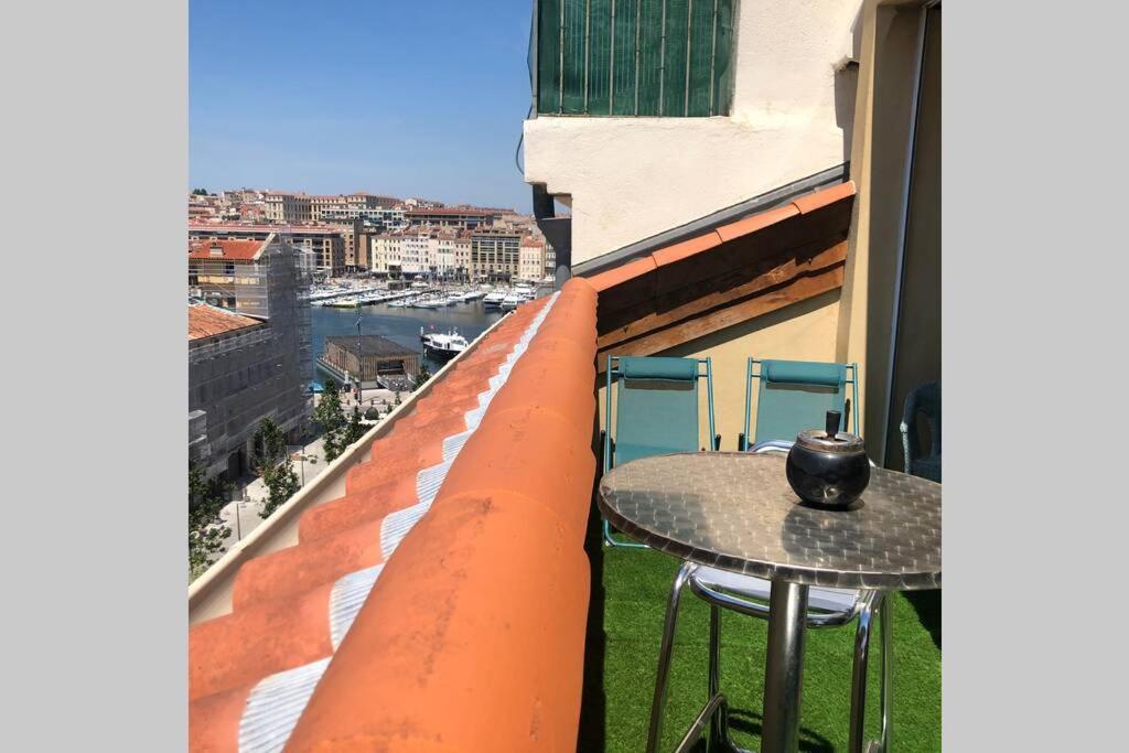 Appartamento Loft Moderne Vue Vieux Port Terrasse Rooftop Marsiglia Esterno foto