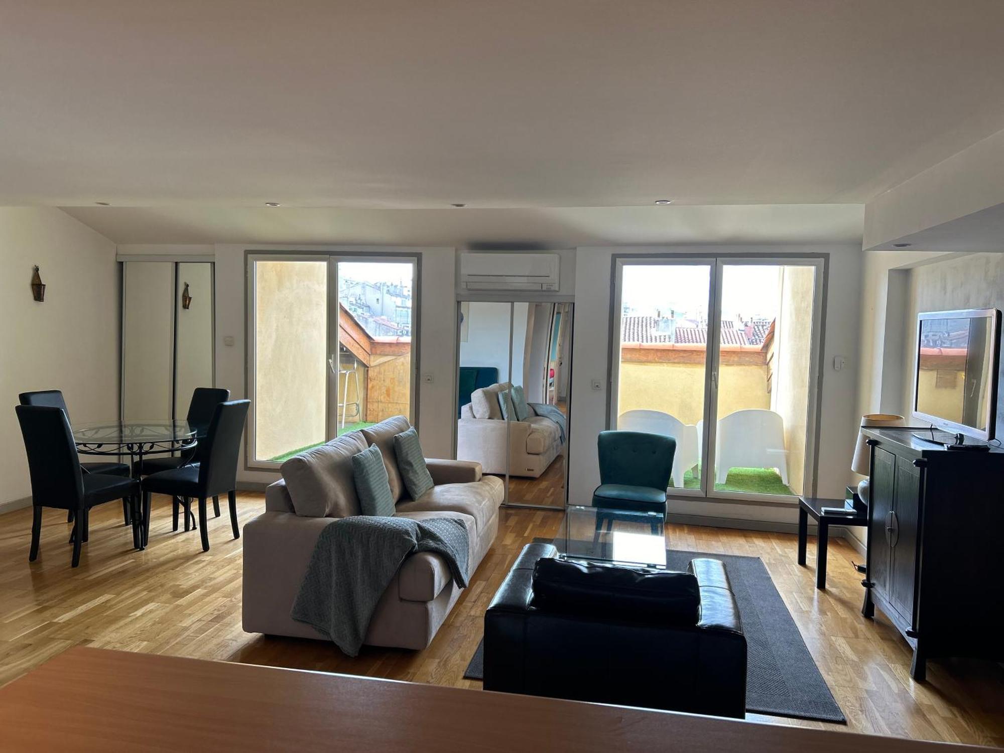 Appartamento Loft Moderne Vue Vieux Port Terrasse Rooftop Marsiglia Esterno foto