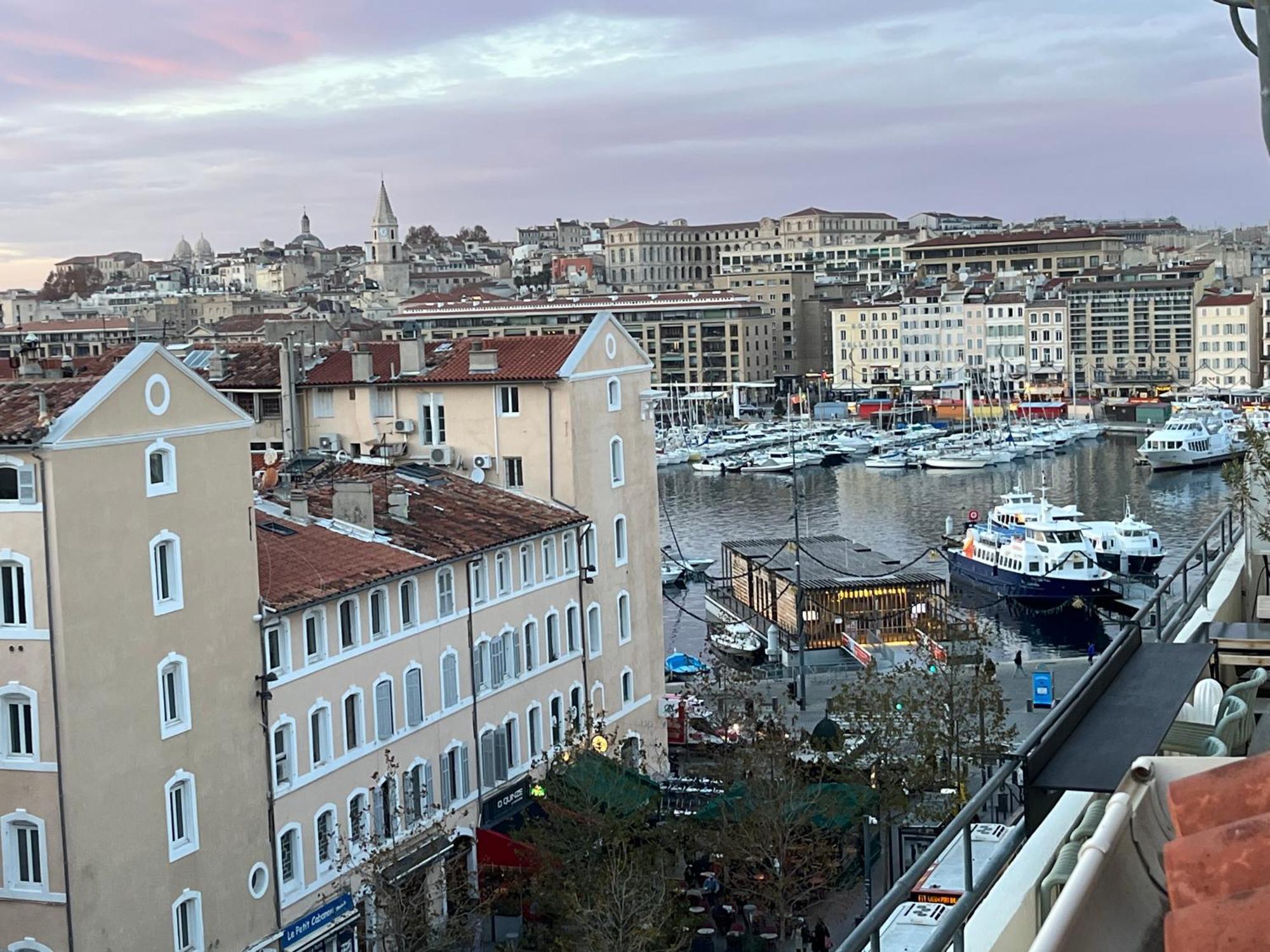 Appartamento Loft Moderne Vue Vieux Port Terrasse Rooftop Marsiglia Esterno foto